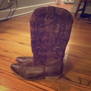 Gaucho Tan Women’s Cowboy Boots Sz 7.5